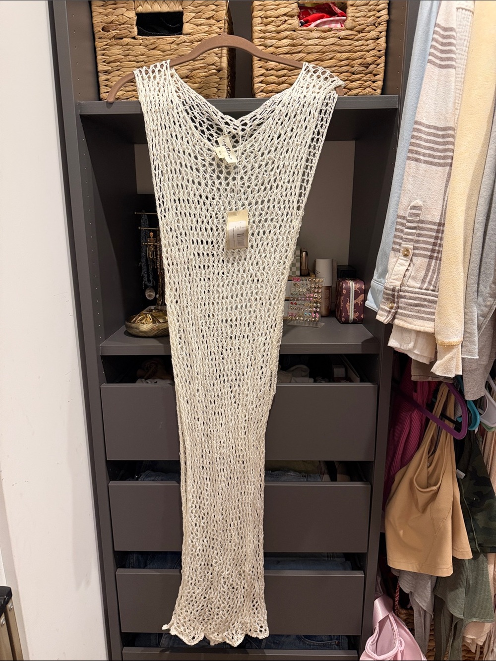 Capittana knit Maxi Cover-Up in Cream
